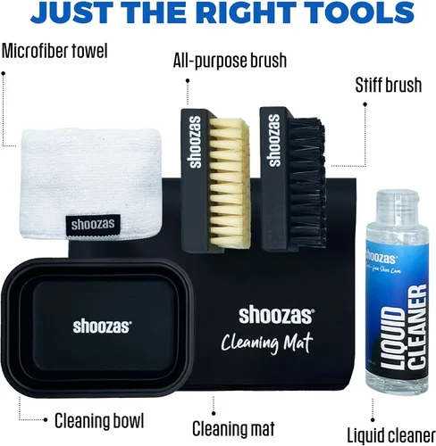 Miniatura 5 de Shoozas Kit de limpieza de zapatos: sin desorden, potentes y delicados, secado rápido, no tóxico, seguro en todos los materiales.