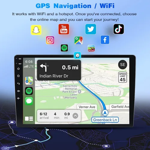 Miniatura 5 de Android 13 Estéreo de coche para Ford F150 2009 2010 2011 2012 2013 2014, 9.7 pulgadas pantalla táctil radio coche con Carplay/Android Auto SWC