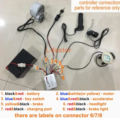 Miniatura 4 de DC Cepillos Motor para Bicicleta Bicicleta Scooter Motor