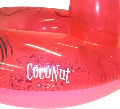 Miniatura 5 de Flotador de piscina de flamenco con sombras de coco al aire libre – Anillo inflable para piscina – Tubo de descanso duradero de larga duración