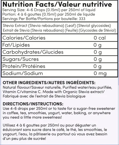 Miniatura 2 de TruMe Whole Health Sweet Stevia Drops - Edulcorante sin calorías - Keto Liquid Stevia - Vegano - Sin gluten - Sin alcohol - Apto para diabéticos