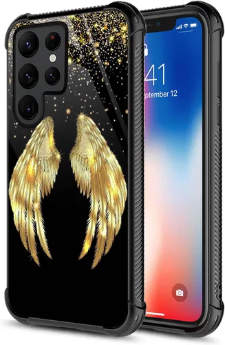 Miniatura 628 de CARLOCA Funda compatible con Samsung Galaxy S22 Ultra, diseño gráfico de Star Howling Wolfs Samsung Galaxy S22 Ultra, diseño gráfico, a prueba