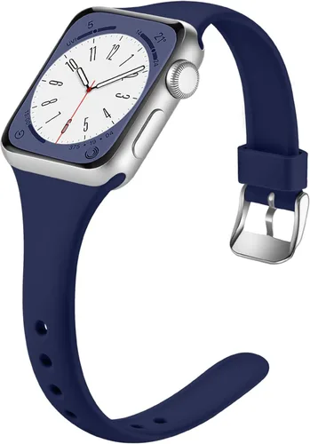 Miniatura 8 de Laffav correa delgada compatible con Apple Watch de 1.57 pulgadas, 1.49 pulgadas, 1.73 pulgadas, 1.65 pulgadas para mujeres y hombres, correa
