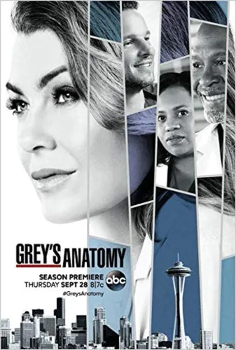 BUY ART FOR LESS Póster con licencia oficial de Grey's Anatomy Season 14, 36 x 24 pulgadas, impresión decorativa, papel de póster, listo para