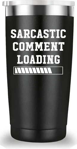 Mamihlap Taza de viaje con carga de comentarios sarcásticos. Regalos divertidos para hombres, hombres, papá, abuelo y novio. Divertida idea de