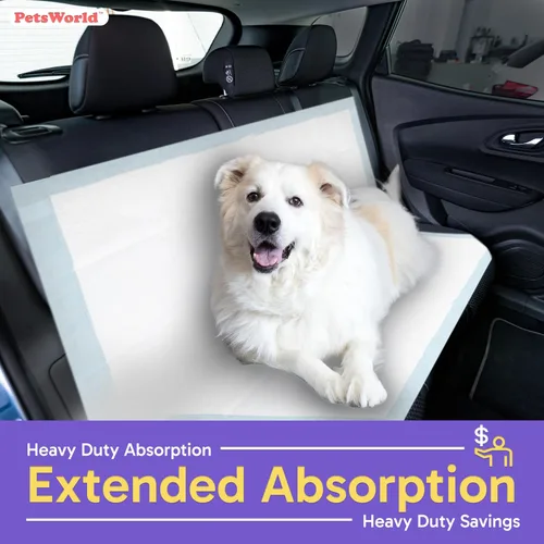 Miniatura 5 de PETSWORLD Almohadillas para orinar de perro de gran tamaño (40 x 99 pulgadas), almohadillas gigantes 4XL para entrenamiento de cachorros
