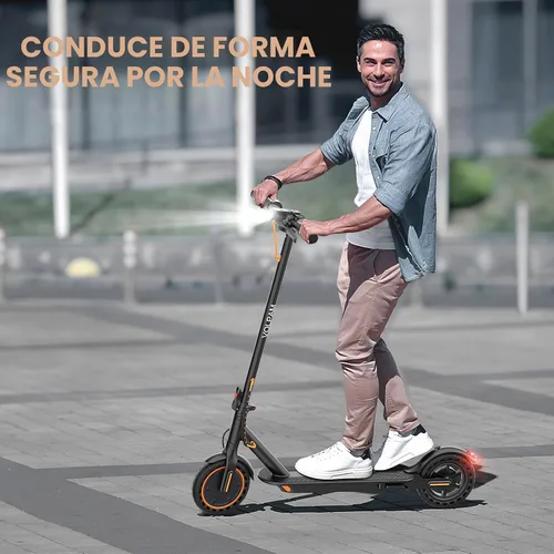 Miniatura 8 de VOLPAM Adult Electric Scooter, 250W/350W/500WMotor, 8.5"/10" Solid Tires, 10/19/22Mph, 32/28/23/21/18/16/10Miles Max Range, Dual Braking Naranja