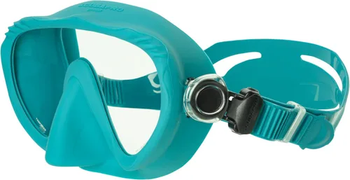 Miniatura 3 de SCUBAPRO Máscara de buceo fantasma, diseño sin marco de bajo volumen con lente única ultra transparente, falda de silicona y hebillas de correa
