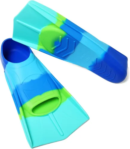 Miniatura 8 de Aletas de natación para niños, aletas cortas para niños y jóvenes, aletas de natación para entrenamiento de natación para niños, niñas, niños