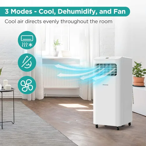 Miniatura 5 de Hisense Ventilador deshumidificador de enfriamiento portátil de 6,000 BTU para habitaciones más pequeñas de hasta 250 pies cuadrados, control