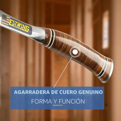Miniatura 5 de Estwing Sportsman's Axe - Hacha de camping de 14 pulgadas con construcción de acero forjado y agarre de cuero genuino - E24A