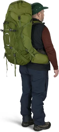 Miniatura 15 de Osprey Aether 65L Mochila de mochilero para hombre, color negro, S/M, ajuste extendido