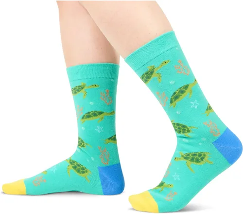 Miniatura 2 de HAPPYPOP Unisex Funny Crazy Silly Socks for Women Men, Animal Lover Gifts Sea Animal Bird Socks
