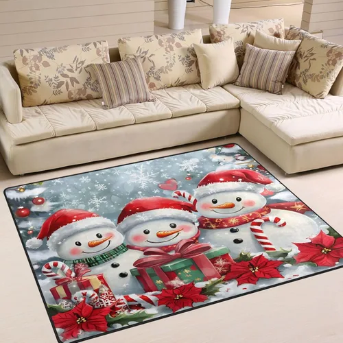 Miniatura 11 de ALAZA Retro Union Jack - Alfombra antideslizante de 4 x 5 pies 3 pulgadas y 3 pulgadas para sala de estar, comedor, dormitorio, cocina, pasillo