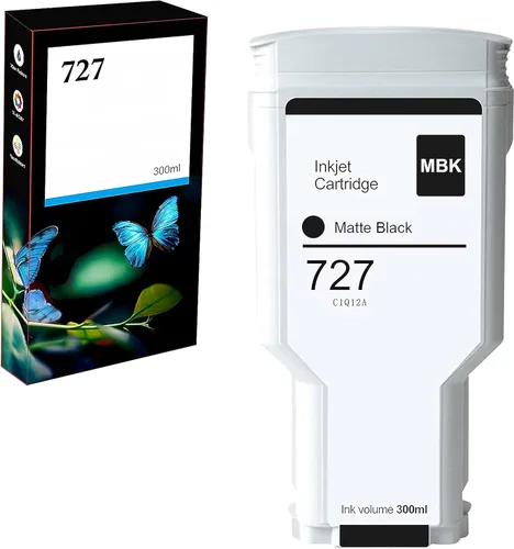 Compatible con HP 727 Cyan 300ML Cartucho de tinta remanufacturado de repuesto para HP 727 para HP 727 para HP 727C para impresoras HP DesignJet