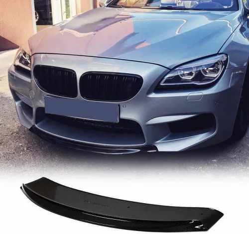 Miniatura 9 de Borde de parachoques delantero de fibra de carbono real F06 para BMW Serie 6 2012-2017 F06 F12 F13 650i M Sport Convertible Coupé 2 puertas Alerón