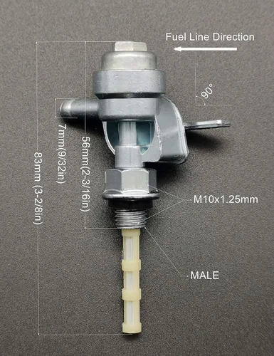 Miniatura 2 de YAMAKATO Generador Petcock Tanque de combustible Válvula de cierre Interruptor de gas 310574GS para Champion Generac 310573GS 193272GS 204743GS All