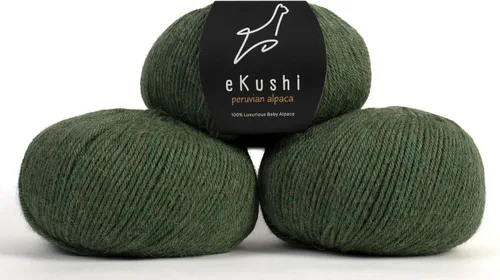 Miniatura 32 de 100% Hilo de Alpaca para Bebé para Tejer y Ganchillo - Juego de 3 Madejas de Hilo Premium DK - Ligero, Hipoalergénico y Térmico Hecho en Perú - N010