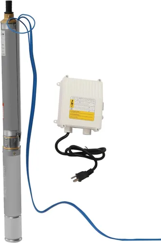 Miniatura 21 de Bomba sumergible de pozo profundo, bomba de agua de acero inoxidable de 12 V 180 W CC, flujo de 6.6 GPM, elevación de 82 pies, para riego de ranchos