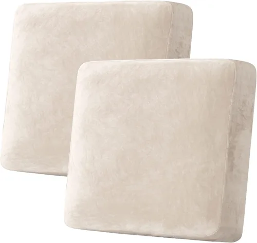 Miniatura 146 de H.VERSAILTEX Funda de cojín elástica de terciopelo para sofá, funda de cojín de felpa para cojines de silla, protector de muebles, cojín de asiento
