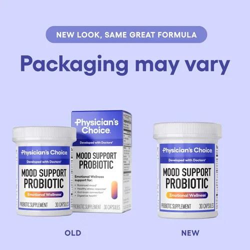 Miniatura 7 de Physician's CHOICE Probiótico de apoyo al estado de ánimo: apoya un estado de ánimo equilibrado, respuesta saludable al estrés y salud digestiva