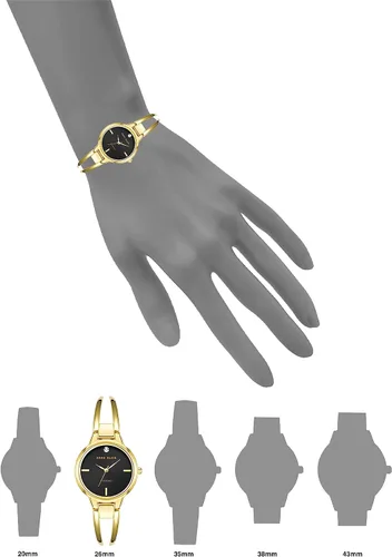 Miniatura 4 de Anne Klein - Reloj de brazalete con esfera de diamante auténtico para mujer
