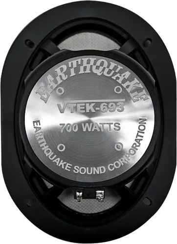 Miniatura 4 de Earthquake Sound VTEK-693 - Altavoces coaxiales de 3 vías de 700 W 6x9 pulgadas con tecnología PistonMax (par), color negro, plateado