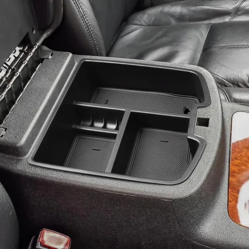 HGWEI Organizador de consola central compatible con Chevy Silverado GMC Sierra Avalanche Tahoe Suburban Yukon Yukon XL 2007-2014, accesorios solo