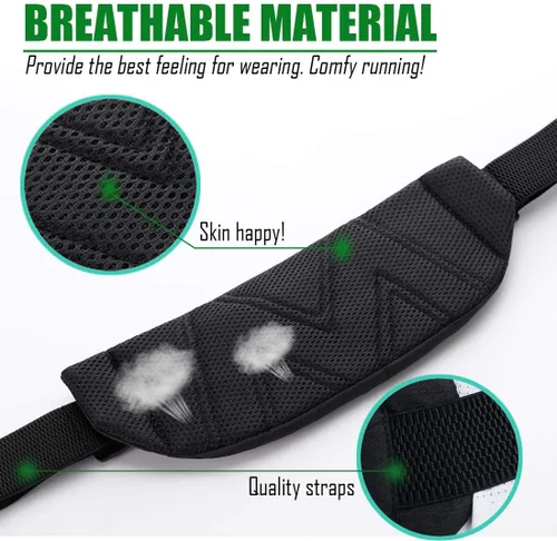 Miniatura 4 de USHAKE Cinturón para correr, para hombres o mujeres, ultra ligero, sin rebote, bolsa de cintura, bolsa de entrenamiento de fitness, bolsa de cintura