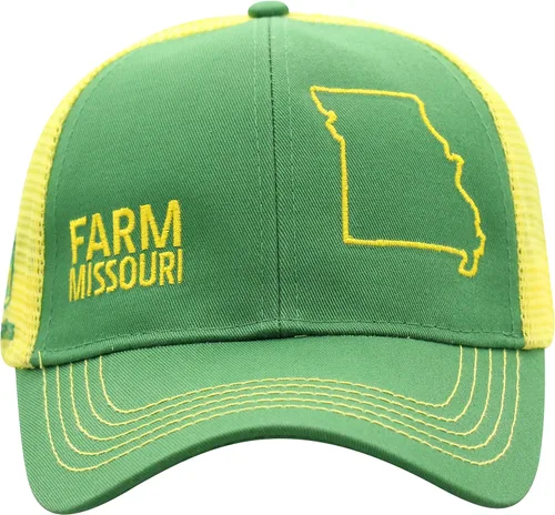 Miniatura 76 de John Deere Gorra de béisbol con logotipo y malla trasera con contraste, para hombre