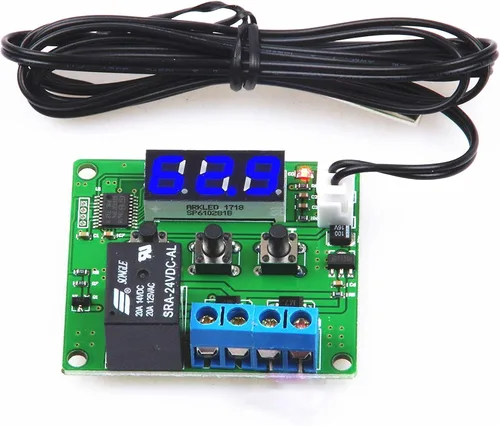 Miniatura 8 de NOYITO Módulo controlador de temperatura digital de -58℉ a +257 ℉ Interruptor de control de temperatura NTC Sonda de sensor impermeable - Pantalla