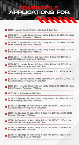 Miniatura 2 de R1 Concepts Frenos traseros y rotores Accesorios incluidos Kit de pastillas de freno y rotores de cerámica traseras Compatible con Hyundai