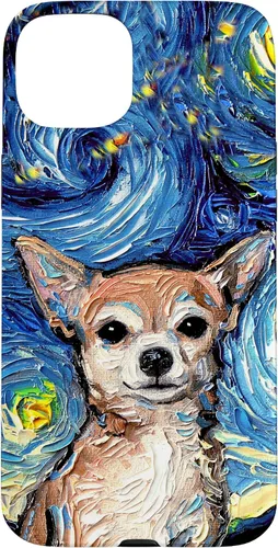 Miniatura 9 de Aja - Funda para iPhone 17, diseño de perro de noche estrellada, color marrón