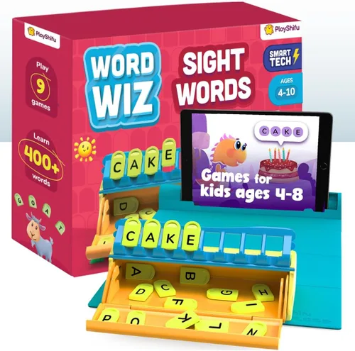 PlayShifu Word Wiz – Kit de aprendizaje de letras Plugo | Desarrolla habilidades de lectura, ortografía y gramática para niños de 4 a 10 años