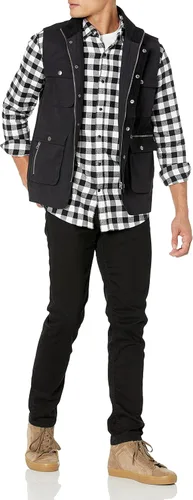 Miniatura 4 de Tienda Essentials - Camisa de franela de manga larga para hombre disponible en tallas grandes y altas