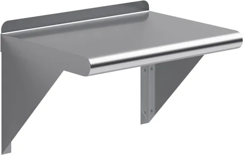 Miniatura 20 de AmGood Estante de pared de acero inoxidable de 24 pulgadas de largo x 8 pulgadas de profundidad Certificado NSF Estantería de metal