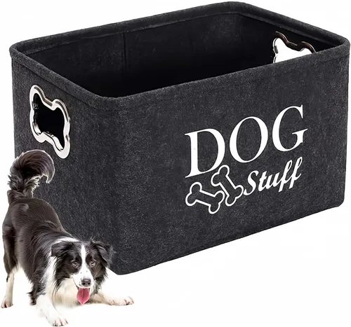Miniatura 6 de Contenedor de almacenamiento de la cesta de la cesta del juguete del gato,Caja del cubo de la cesta del juguete del animal doméstico