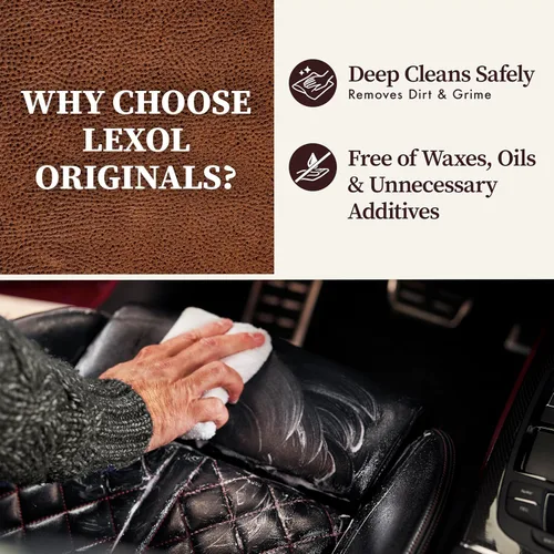 Miniatura 2 de Lexol All Leather Cleaner 16.9 oz – Fórmula de limpieza profunda para interior de coche, sofás, muebles, zapatos, botas, bolsos, chaquetas, guantes