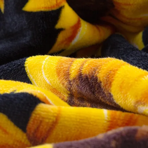 Miniatura 7 de Mantas de girasol, regalos para mujeres, manta de doble cara, ropa de cama bonita para niñas, franela ligera y acogedora felpa para adultos y niños