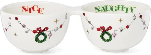 Miniatura 12 de Lenox 896338 Tarro de dulces cubierto con texto en inglés "Merry Grinchmas", decoración navideña y festiva