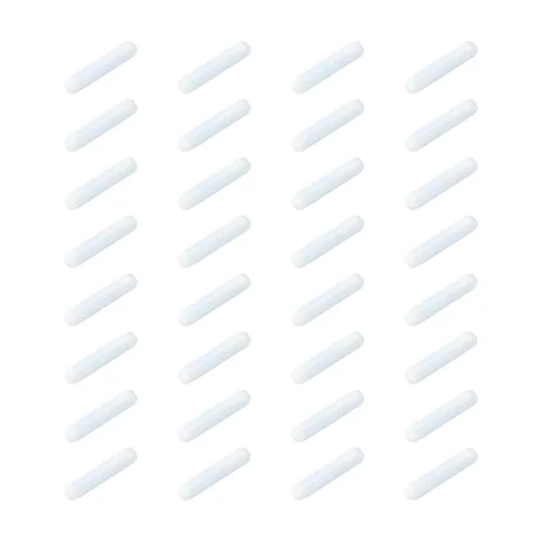 Miniatura 9 de MECCANIXITY Agitador magnético mezclador barra de agitación barra 0.394 in/0.39 "cilindro forma PTFE recubrimiento imán blanco para laboratorio 32