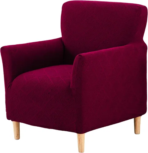 Miniatura 77 de Fundas de jacquard para sillón de banquete, fundas suaves para sillón, fundas elásticas de 1 pieza para sala de estar, funda antideslizante
