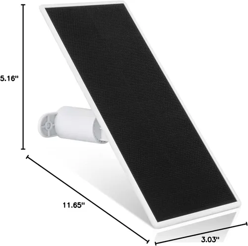 Miniatura 8 de Wasserstein Panel solar de alta calidad, cargador de panel solar para Google Nest Cam exterior o interior, batería - 3.5 W de energía solar - Hecho