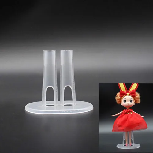 Miniatura 8 de ARTIBETTER Soporte de muñeca para pies de plástico transparente, juego de 12 piezas de 3.14 x 1.96 x 2.75 pulgadas, soporte vertical de exhibición