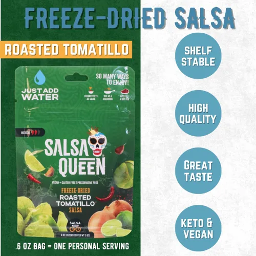Miniatura 2 de Salsa Queen Salsa gourmet de chile rojo liofilizado Ingredientes frescos Vida útil de más de 3 años No necesita refrigeración Vegana
