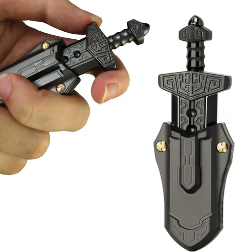 SKEDC Espada Fidget Slider, EDC Fidget Espada Juguetes Fidget para adultos, juguete de escritorio ejecutivo para mantener la concentración y aliviar