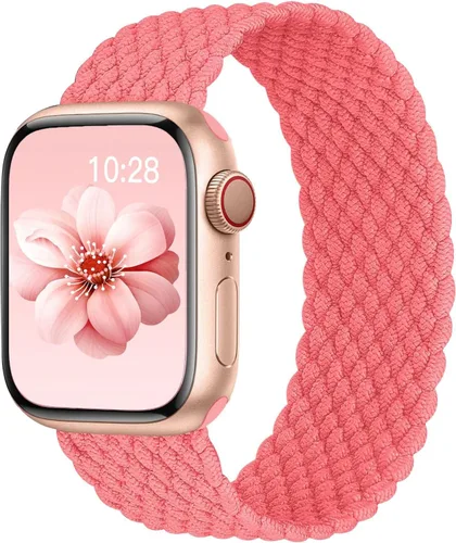 Miniatura 35 de Correa trenzada Solo Loop para Apple Watch de 40 mm, 42 mm, 41 mm, 38 mm, 44 mm, 46 mm, 45 mm Ultra/3 2 49 mm para hombres/mujeres, correa de nylon