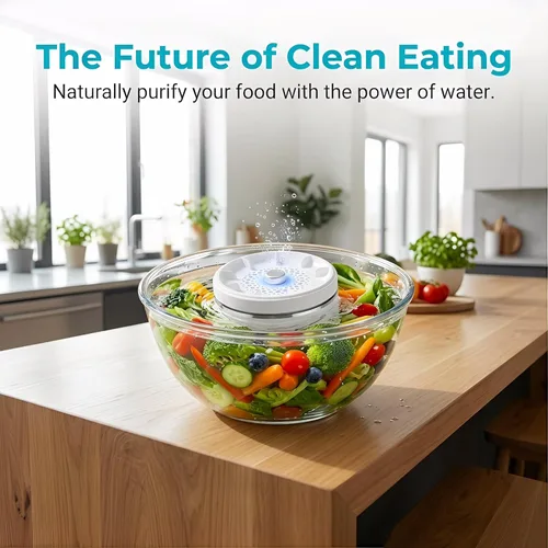 Miniatura 7 de Lavadora de frutas y verduras, purificador de verduras, electrólisis de titanio, máquina de limpieza de frutas y verduras, dispositivo limpiador