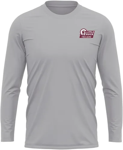 Miniatura 301 de Camisa deportiva de manga larga oficial de la NCAA Collegiate para hombre, con logotipo en el pecho izquierdo, colección Athletic Heather