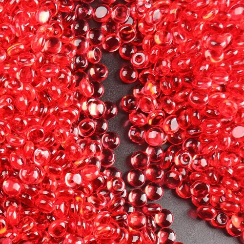 Miniatura 9 de PMLAND Mini canicas planas acrílicas, guijarros, cuentas de más de 3500 unidades de 0.236 in de diámetro para rellenos de jarrones, soporte para Oro